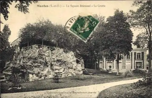 Ak Mantes-Yvelines, Square Brieussel, Höhle