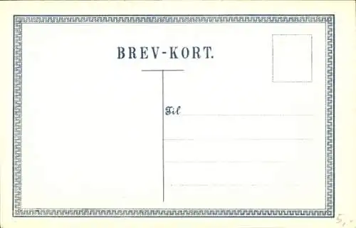 Briefmarken Wappen Ak Dänemark, Krone, Landkarte