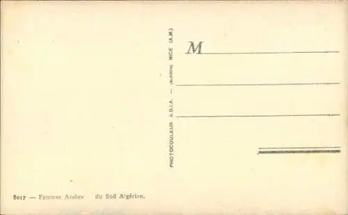 Ak Algerien, arabische Frauen, barbusig