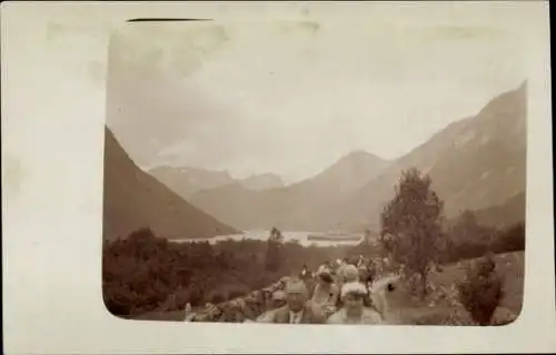 Foto Ak Oie Norwegen, Gesamtansicht, Dampfer