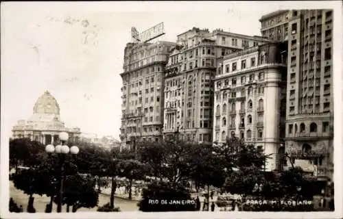 Ak Rio de Janeiro Brasilien, Praca M. Floriano