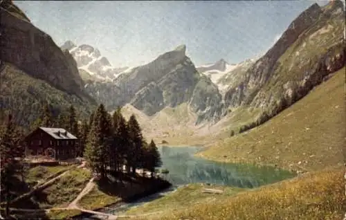 Ak Stadt Kanton Innerrhoden, Seealpsee, Altmann, Roßmad, Säntis