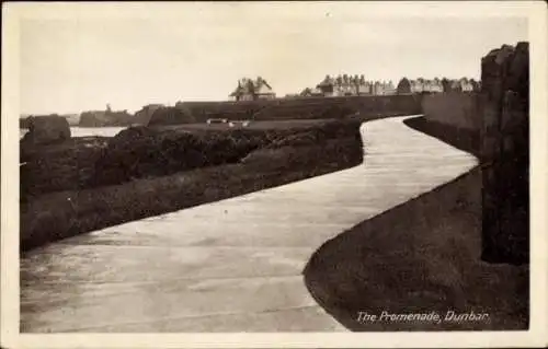 Ak Dunbar Schottland, Promenade