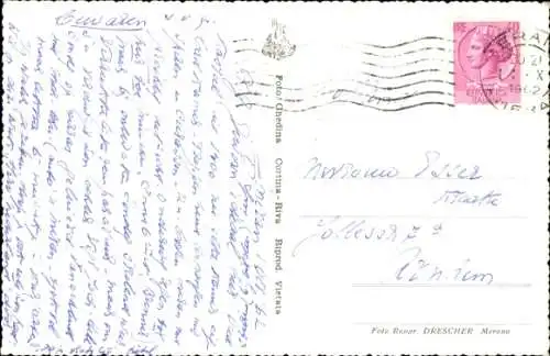 Ak Schenna Scena Schönna Südtirol, Teilansicht