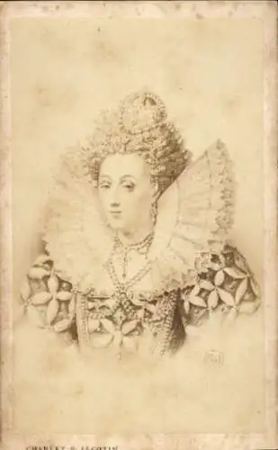 CdV Elizabeth I., Königin von England, Portrait