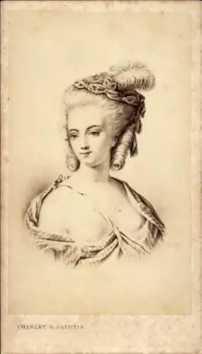 CdV Catherine-Rosalie Gerard, La Duthé, Schauspielerin, Mätresse, 1775