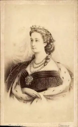 CdV Eugénie de Montijo, Ehefrau Napoleon III, Kaiserin der Franzosen