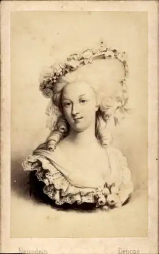 Carte de Visite Princesse Marie de Hohenzollern, Comtesse de Flandre