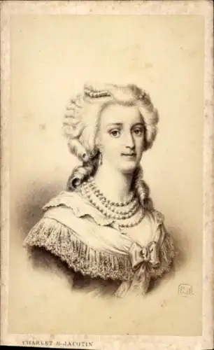 CdV Marie Antoinette, Portrait