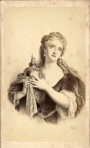 CdV Adrienne Lecouvreur, Schauspielerin, Portrait