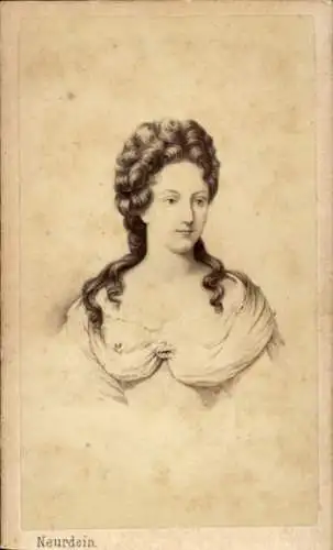 CdV Marie Anne de Bourbon, Herzogin von Vendôme, Herzogin von Étampes, Portrait