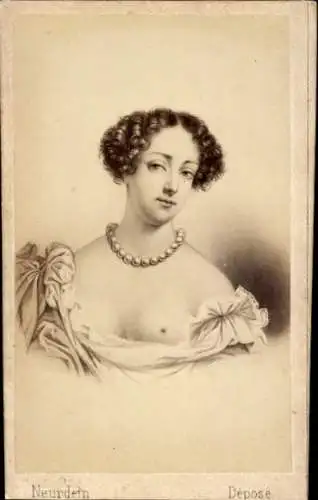 CdV Marie Angélique de Scoraille de Roussille, Herzogin de Fontanges, Mätresse Louis XIV