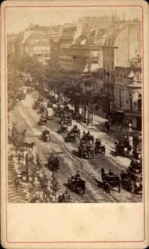 CdV Paris II, Rue Vivienne, Kutschen, 1879