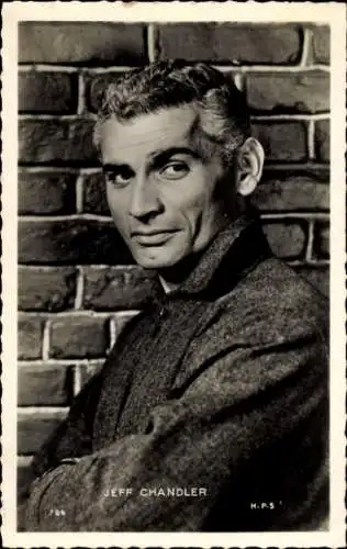 Ak Schauspieler Jeff Chandler, Portrait