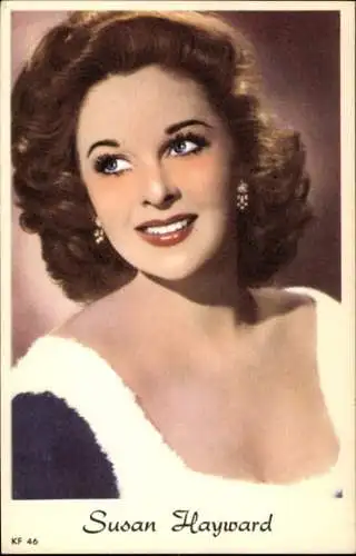 Ak Schauspielerin Susan Hayward, Portrait