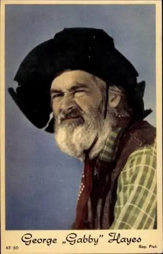 Ak Schauspieler George Gabby Hayes, Portrait