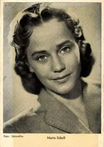 Ak Schauspielerin Maria Schell, Portrait