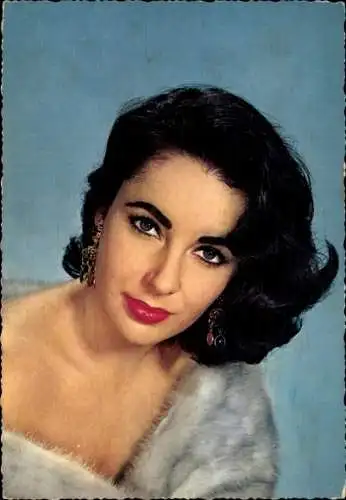 Ak Schauspielerin Elisabeth Taylor, Portrait