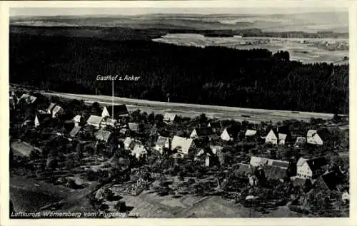 Ak Wörnersberg im Nordschwarzwald, Fliegeraufnahme, Gasthof zum Anker