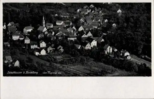 Ak Heidelberg am Neckar, Schalthausen b. Heidelberg vom Flugzeug aus