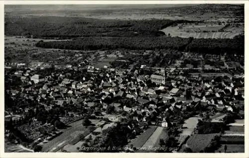 Ak Östringen in Baden, Luftbild