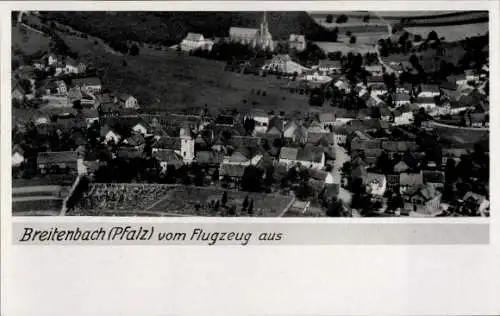 Ak Breitenbach in der Pfalz, Breitenbach (Pfalz) vom Flugzeug
aus