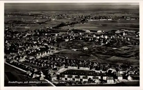 Ak Sindelfingen in Württemberg, Böblingen, Fliegeraufnahme