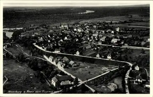 Ak Neuenburg am Rhein Baden, Fliegeraufnahme