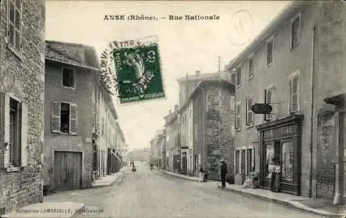 Ak Anse Rhône, Rue Nationale