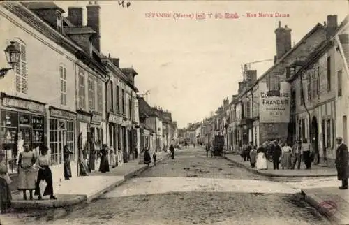 Ak Sézanne Marne, Rue Notre Dame