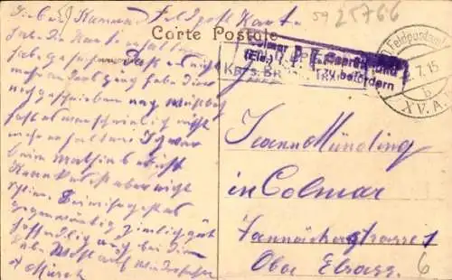 Ak Wervicq Sud Nord, Wervik Westflandern, Französischer Zoll, Grenze Frankreich Belgien
