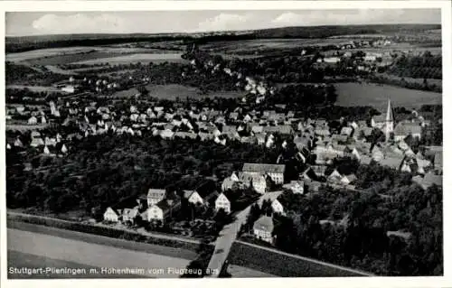 Ak Plieningen Stuttgart in Württemberg, Fliegeraufnahme