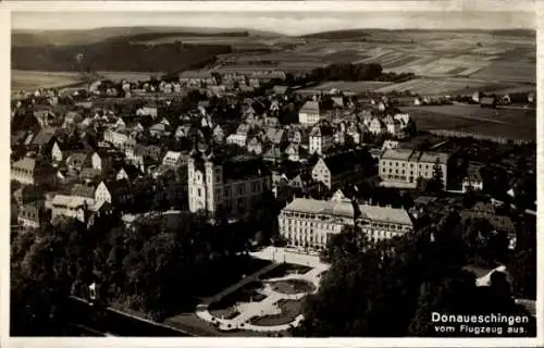 Ak Donaueschingen im Schwarzwald, Fliegeraufnahme