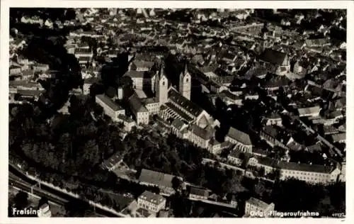 Ak Freising in Oberbayern, Fliegeraufnahme, Aktien-Schenke