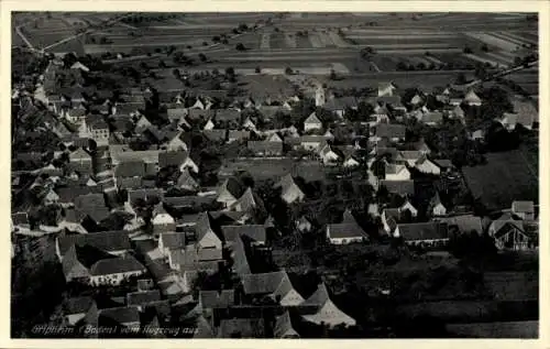 Ak Grißheim Neuenburg am Rhein Baden, Fliegeraufnahme