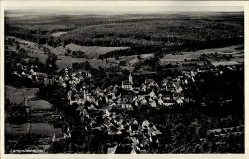 Ak Lampoldshausen Hardthausen am Kocher, Fliegeraufnahme