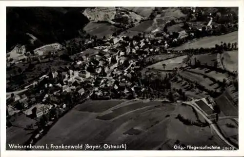 Ak Weißenbrunn in Oberfranken, Fliegeraufnahme