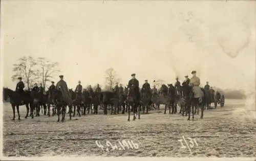 Foto Ak Colmar Kolmar Elsass Haut Rhin, Deutsche Kavallerieabteilung