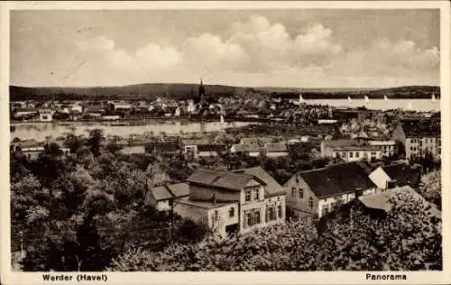 Ak Werder an der Havel, Panoramablick