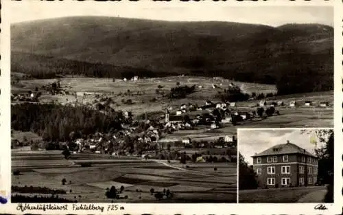 Ak Fichtelberg, Stadtansicht mit Gasthaus Pension, Ludwig Hauer