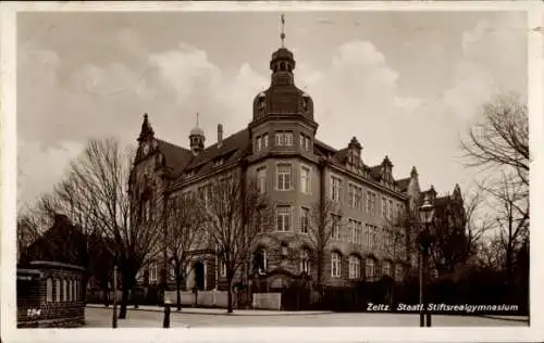 Ak Zeitz im Burgenlandkreis, Staatliches Stiftsrealgymnasium