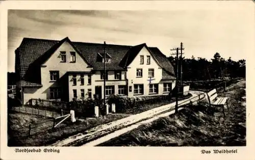 Ak Sankt Peter Ording in Nordfriesland, Waldhotel