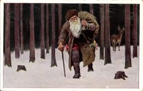 Künstler Ak Hey, Paul, Weihnachtskarte Nr. 162, Knecht Ruprecht, VDA