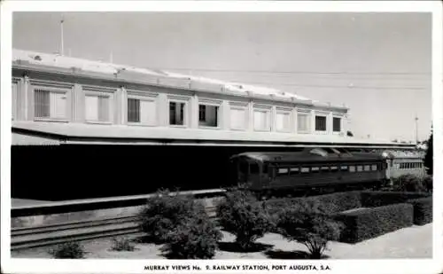 Ak Port Augusta South Australia, Bahnhof, Eisenbahn