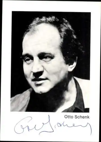 Ak Schauspieler Otto Schenk, Portrait, Autogramm, Die P.S.K.