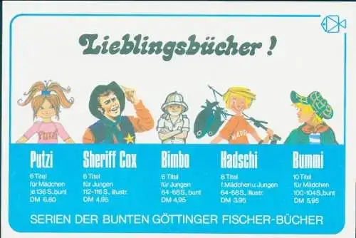 Stundenplan '76/'77 Bunte Göttinger Fischer-Bücher, Die Zeit mit Axel, B...