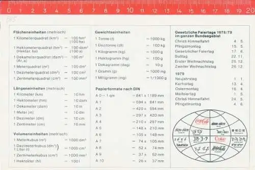 Stundenplan, Reklame Fanta, Coca Cola