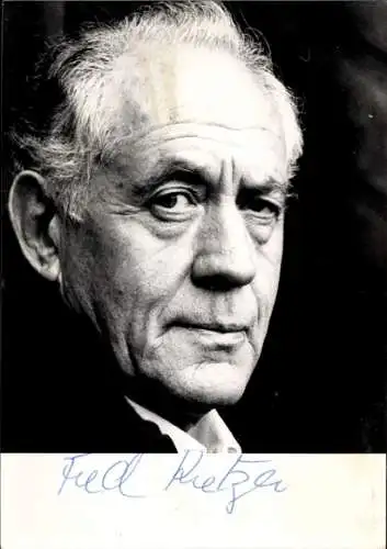 Ak Schauspieler Fred Kretzer, Portrait, Autogramm