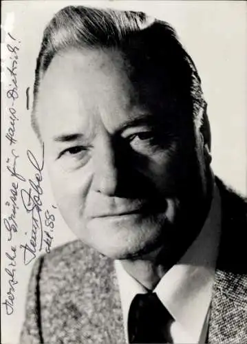 Ak Schauspieler Heini Göbel, Portrait, Autogramm