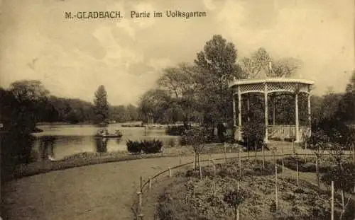 Ak Mönchengladbach am Niederrhein, Volksgarten